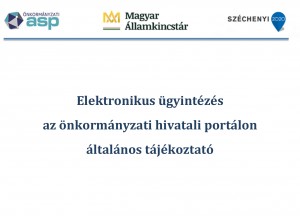 Elektronikus ügyintézés – tájékoztató