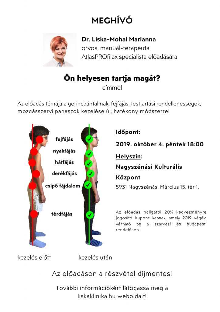 MEGHÍVÓ – Ön helyesen tartja magát?