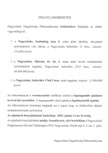ingatlanhirdetés