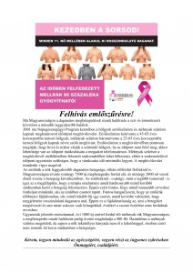 Felhívás emlőszűrésre plakát-1